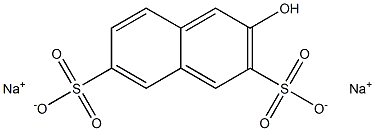 2-萘酚-3,6-二磺酸钠盐 结构式