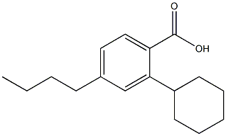 对正丁基环己基苯甲酸 结构式