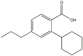 对正丙基环己基苯甲酸 结构式