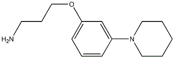 N-{3-[3-(1-哌啶甲基)苯氧基]丙基}胺 结构式