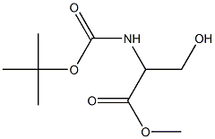 BOC-DL-丝氨酸甲酯 结构式