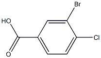 3-溴-4-氯苯甲酸 结构式