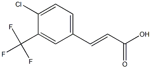 4-氯-3-三氟甲基肉桂酸 结构式