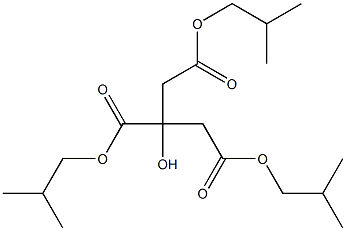 柠檬酸三异丁酯 结构式