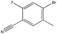 4-溴-2-氟-5-甲基苯腈 结构式