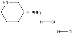 (R)-3-氨基哌啶二盐酸盐 结构式