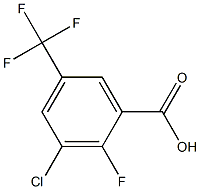 3-氯-2-氟-5-三氟甲基苯甲酸 结构式