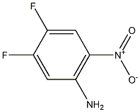 3,4-二氟-6-硝基苯胺 结构式
