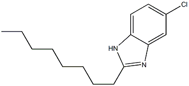 5-氯-2-辛基苯并咪唑 结构式