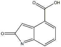 4-羧基吲哚-2-酮 结构式