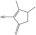 3,4-二甲基2-羟基-2-环戊烯-1-酮 结构式