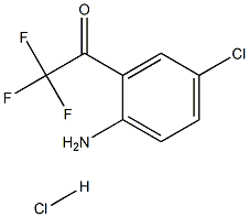2-三氟乙酰基对氯苯胺盐酸盐 结构式
