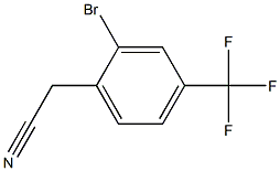 2-溴-4-三氟甲基苯乙腈 结构式