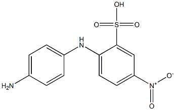 4-硝基-4'-氨基二苯胺-2-磺酸 结构式