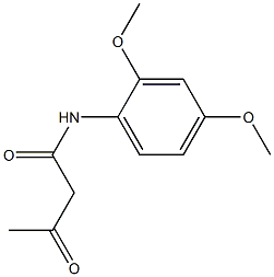 乙酰乙酰-2,4-二甲氧基苯胺 结构式