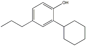 对正丙基环己基苯酚 结构式