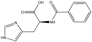 N-苯甲酰组氨酸 结构式