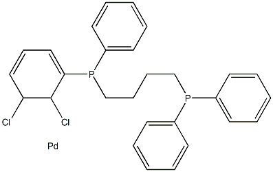 1,4-双二苯基膦丁烷氯化钯 结构式