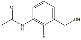3-乙酰氨基-2-氟苄醇 结构式