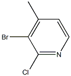 2-氯-3-溴-4-甲基吡啶 结构式