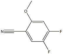 4,5-二氟-2-甲氧基苯腈 结构式