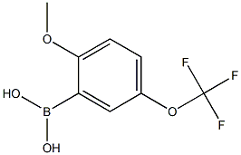 2-Methoxy-5-(trifluoromethoxy)phenylboronic acid 结构式