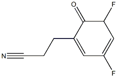 35-二氟苯甲酰乙腈 结构式