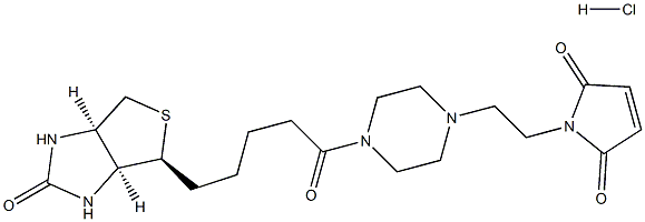 N-Biotinyl-N'-[2-(N-Maleimido)ethyl]-piperazine,hydrochloride 结构式