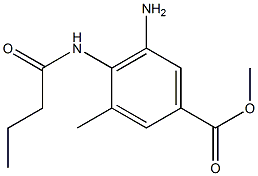 METHYL5-AMINO-4-(BUTYRYLAMINO)-3-METHYLBENZOATE 结构式