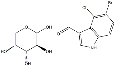 5-Bromo-4-chloro-3-indolyla-L-arabinopyranoside 结构式