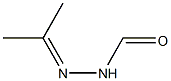 1-methylethylidene-hydrazine carboxaldehyde 结构式