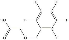 2,3,4,5,6-pentafluorobenzoxy acetic acid 结构式