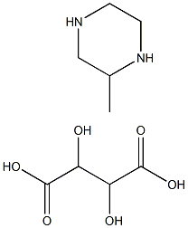 2-甲基哌嗪酒石酸盐 结构式