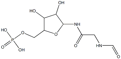 [5-(2-formylaminoacetyl)amino-3,4-dihydroxy-oxolan-2-yl]methoxyphosphonic acid 结构式