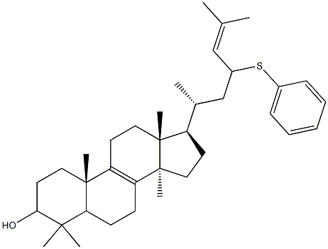 23-(Phenylsulfanyl)lanosta-8,24-dien-3-ol 结构式