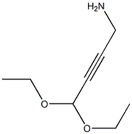 4-Amino-1,1-diethoxy-2-butyne, 96% 结构式