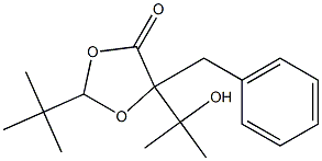 5-Benzyl-2-tert-butyl-5-(1-hydroxy-1-methylethyl)-1,3-dioxolan-4-one 结构式