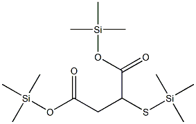 Bis(trimethylsilyl) 2-[(trimethylsilyl)sulfanyl]succinate 结构式