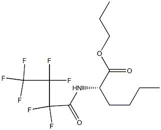 N-(Heptafluorobutyryl)norleucine, propyl ester 结构式