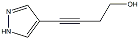 4-(1H-PYRAZOL-4-YL)BUT-3-YN-1-OL 结构式