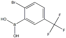 2-Bromo-5-(trifluoromethyl)benzeneboronic acid 97% 结构式