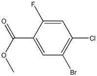 Methyl 5-bromo-4-chloro-2-fluorobenzoate 结构式