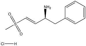 (E)-(3S)-3-Amino-1-(methylsulphonyl)-4-phenylbut-1-ene hydrochloride 结构式