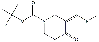 tert-Butyl 3-[(dimethylamino)methylene]-4-oxopiperidine-1-carboxylate 结构式