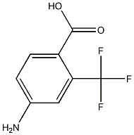 2-(TRIFLUOROMETHYL)-4-AMINOBENZOIC ACID 结构式