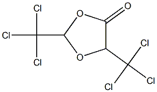 2,5-雙(三氯甲)-1,3-二氧五環烷-4-酮 结构式