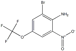 6-Bromo-2-Nitro-4-Trifluoromethoxyaniline 结构式