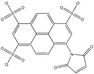 1-maleimidopyrene-3,6,8-trisulfonate 结构式