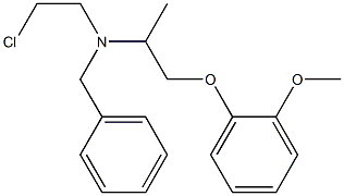 benzyl-(2-chloroethyl)-(2-(2-methoxyphenoxy)-1-methylethyl)amine 结构式