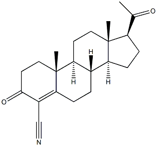 4-cyanoprogesterone 结构式